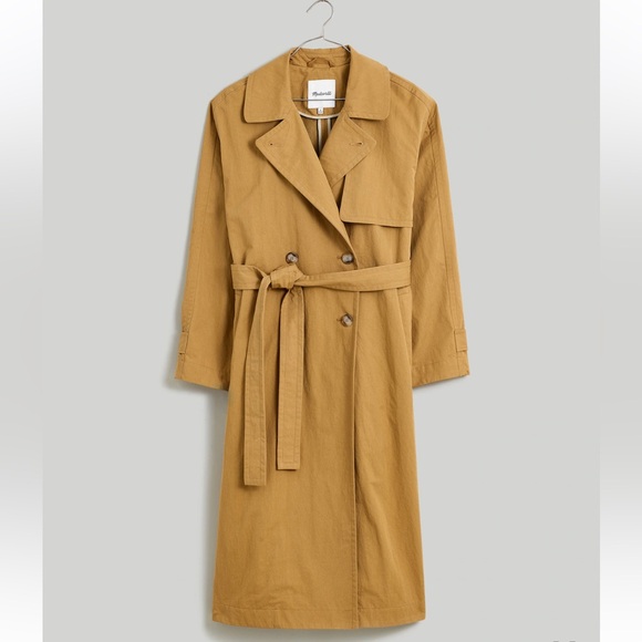 Madewell Signature Trench Coat Size L NM514 - Picture 1 of 5